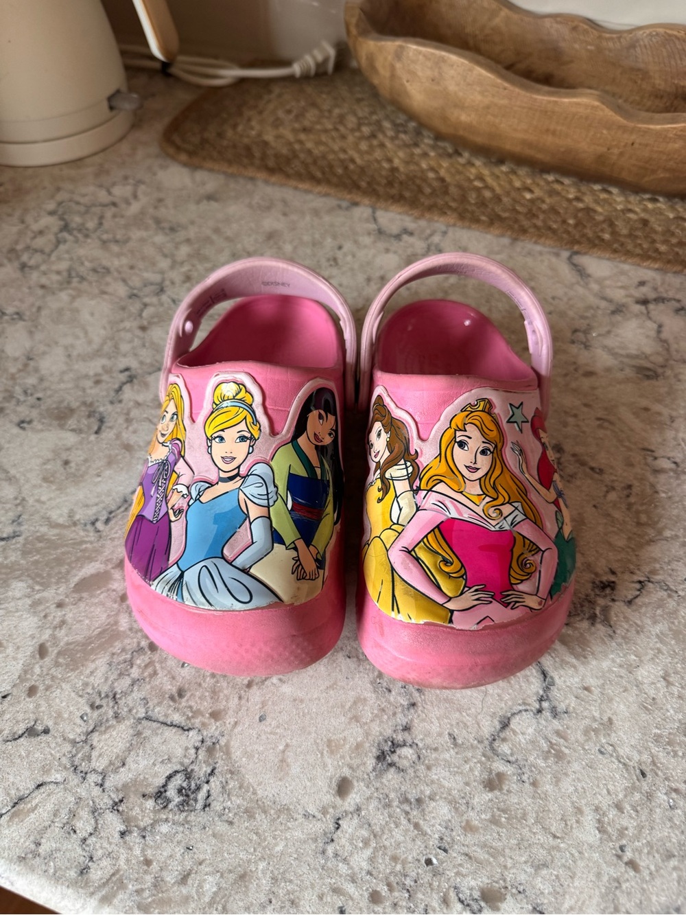 CROCS Kids Pink Princess Graphic Clog Sandals